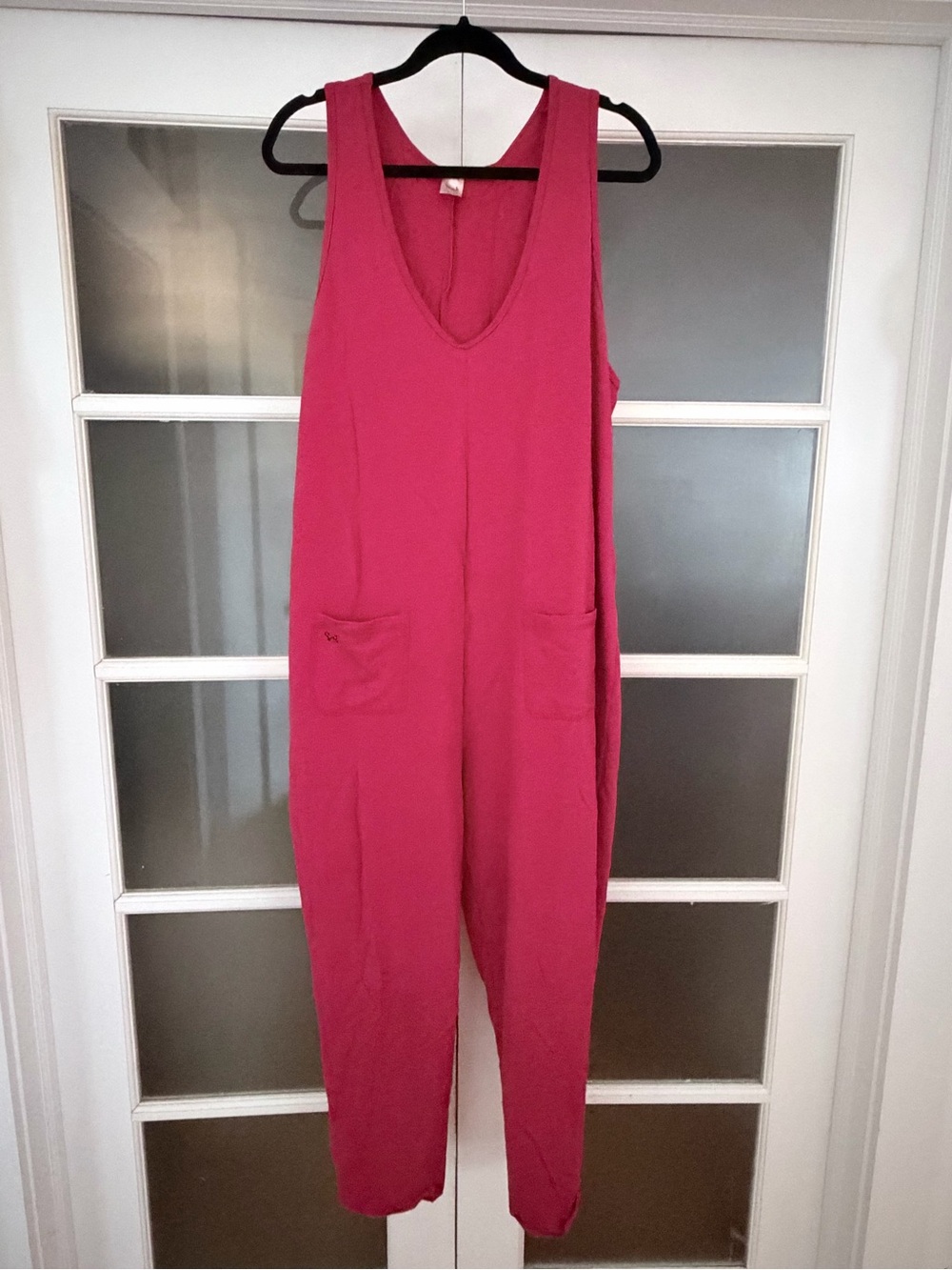 Women's Sleeveless Red Jumpsuit